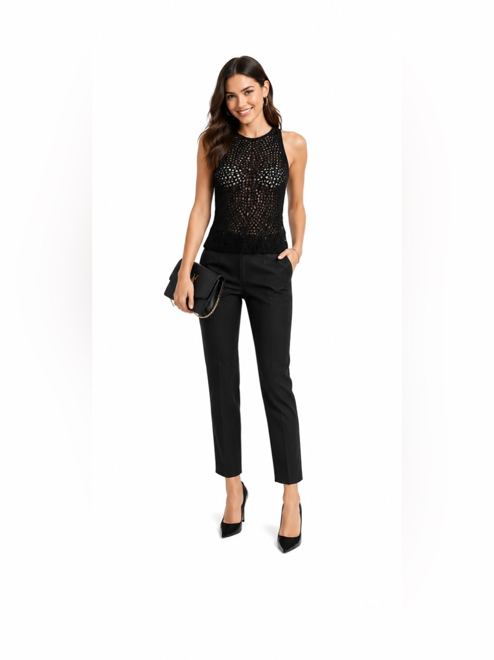 INTERMIX Black Sleek Tank Top